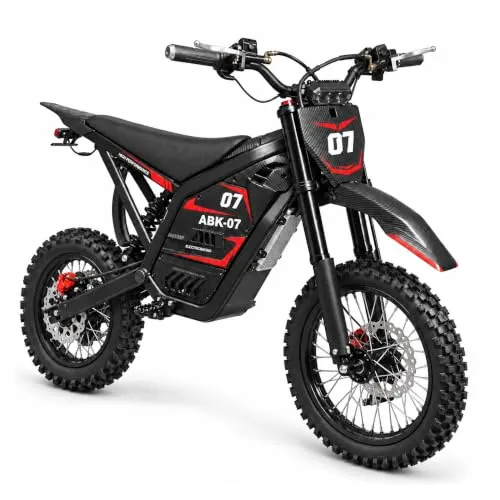 ABK07 38-45mph Electric Dirt Bike for Adults, 40 Mile E Motorcycle