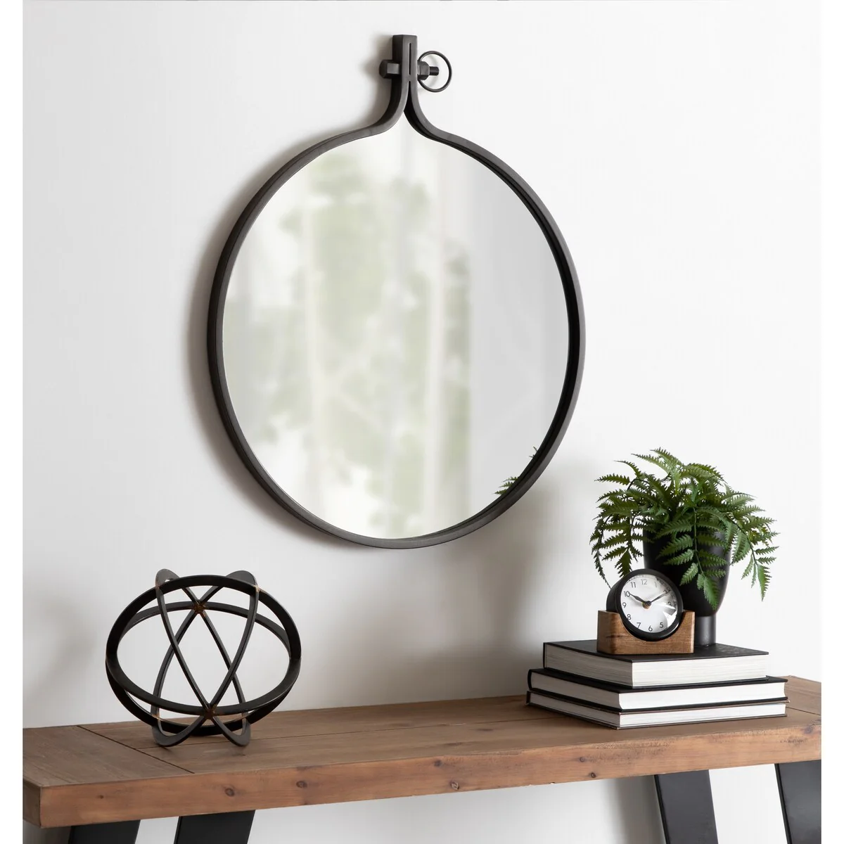 Modern Round Wall Mirror, Decorative Circular Accent Mirror for Living Room, Bedroom and Entryway - Image 10