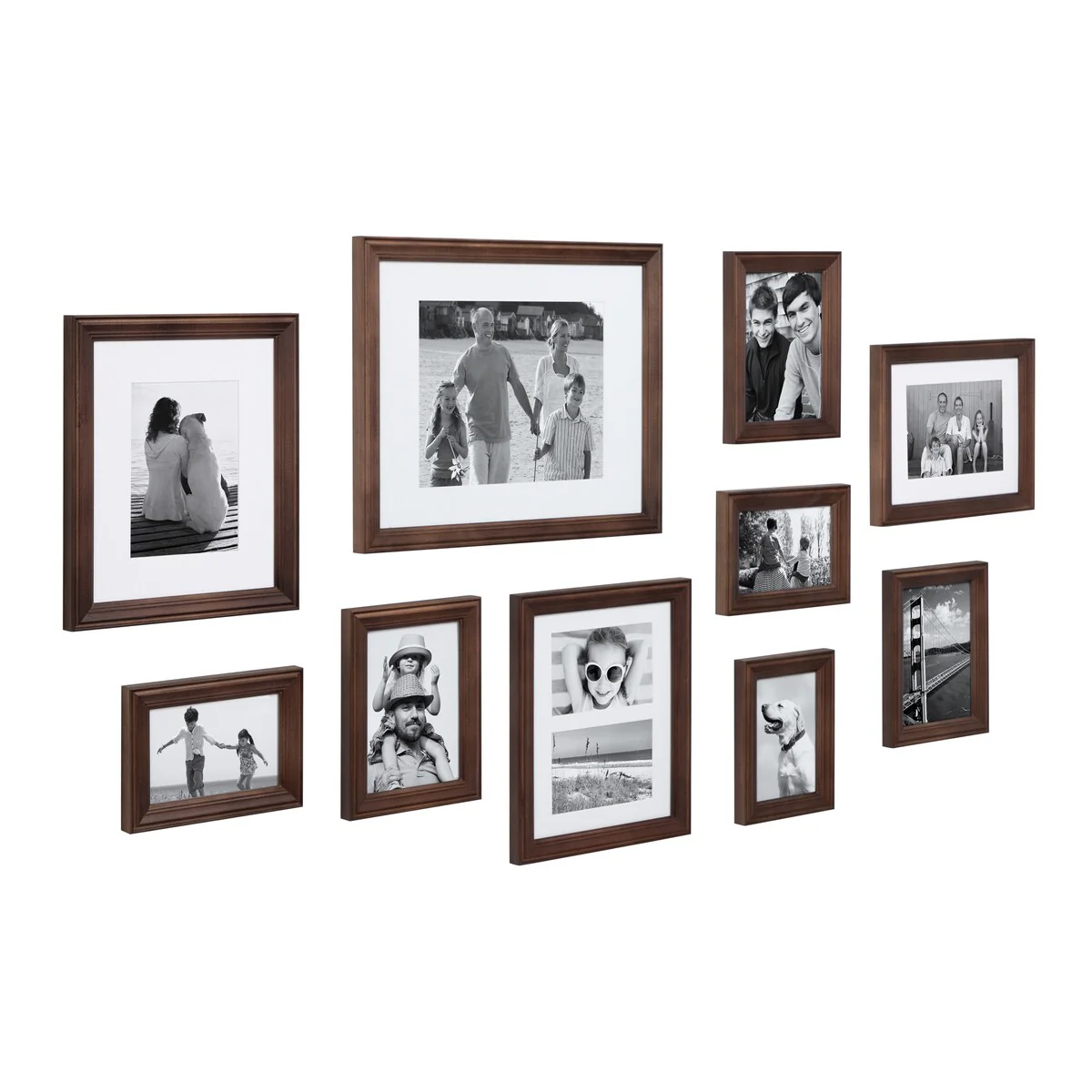 10-Piece Wood Gallery Wall Picture Frame Set, Decorative Photo Display Frames for Living Room, Bedroom and Home Decor - Image 33