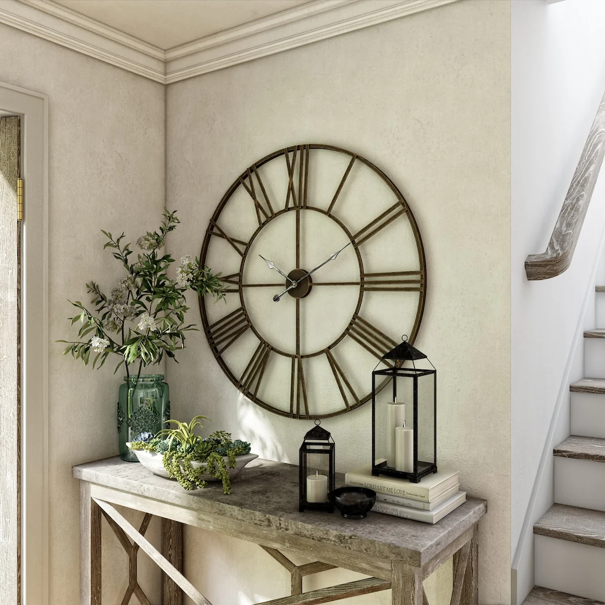 Modern Round Metal Wall Clock, Decorative Circular Hanging Clock for Living Room, Bedroom and Office - Image 69