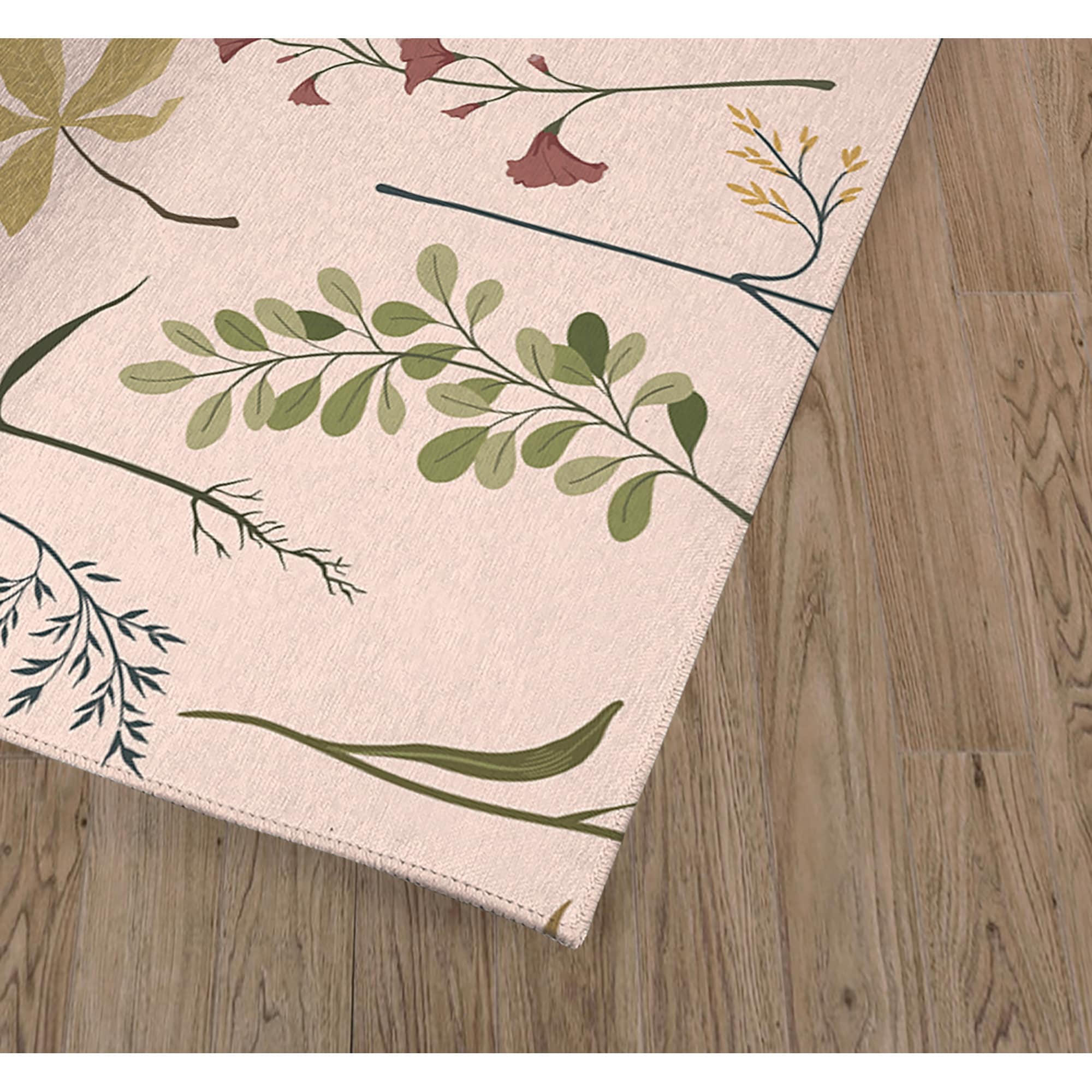 Fall Botanical Floral Kitchen Mat, Decorative Anti Fatigue Non Slip Floor Rug for Kitchen and Home Decor - Image 15