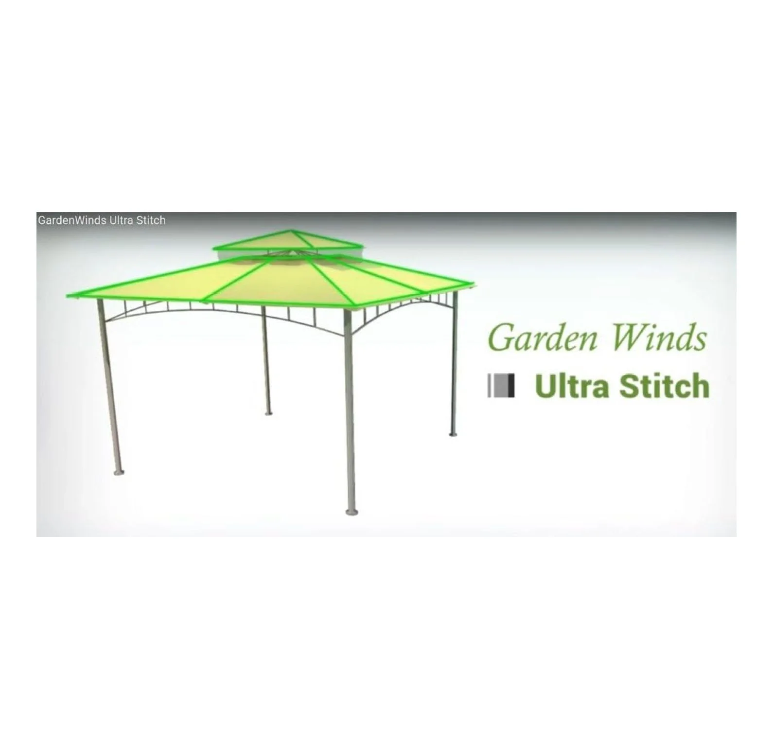 Madaga Gazebo Replacement Canopy - RipLock 350 Nutmeg - 10x10 - Outdoor Patio Cover - Water Resistant - L-GZ136PST - Image 3