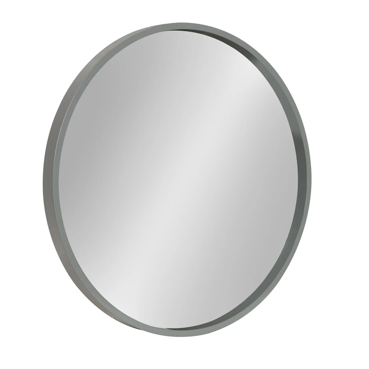 Round Wood Accent Wall Mirror, Modern Decorative Wooden Frame Mirror for Living Room, Bedroom and Entryway - Image 5