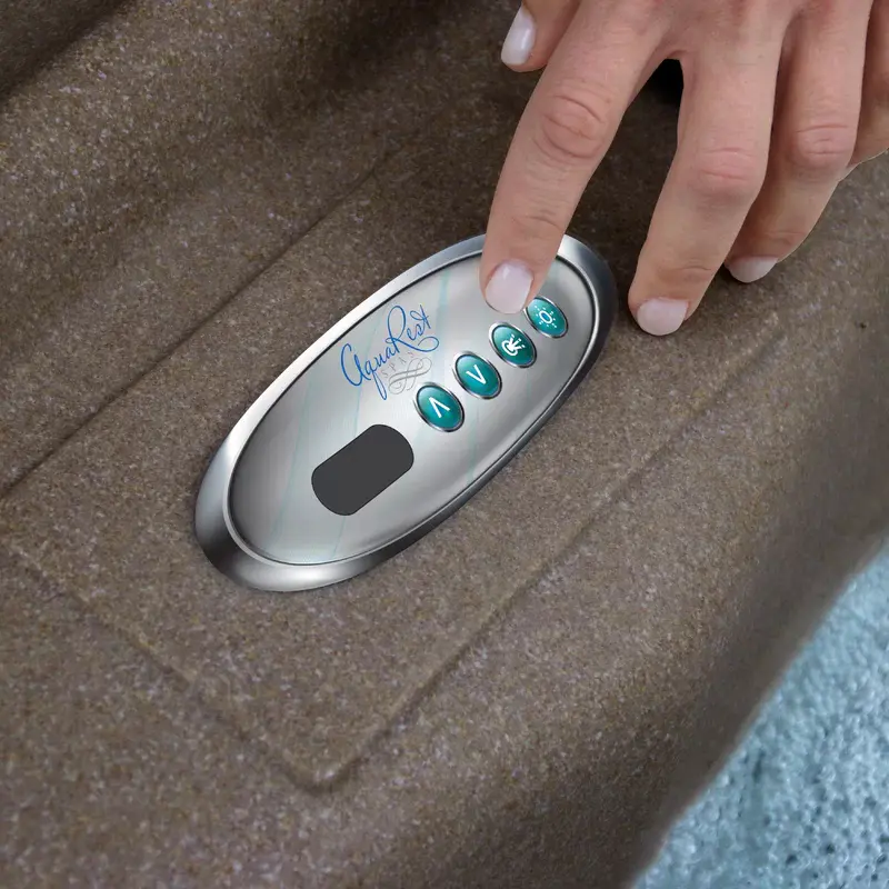 Square Plug And Play Hot Tub with Ozonator - Image 9