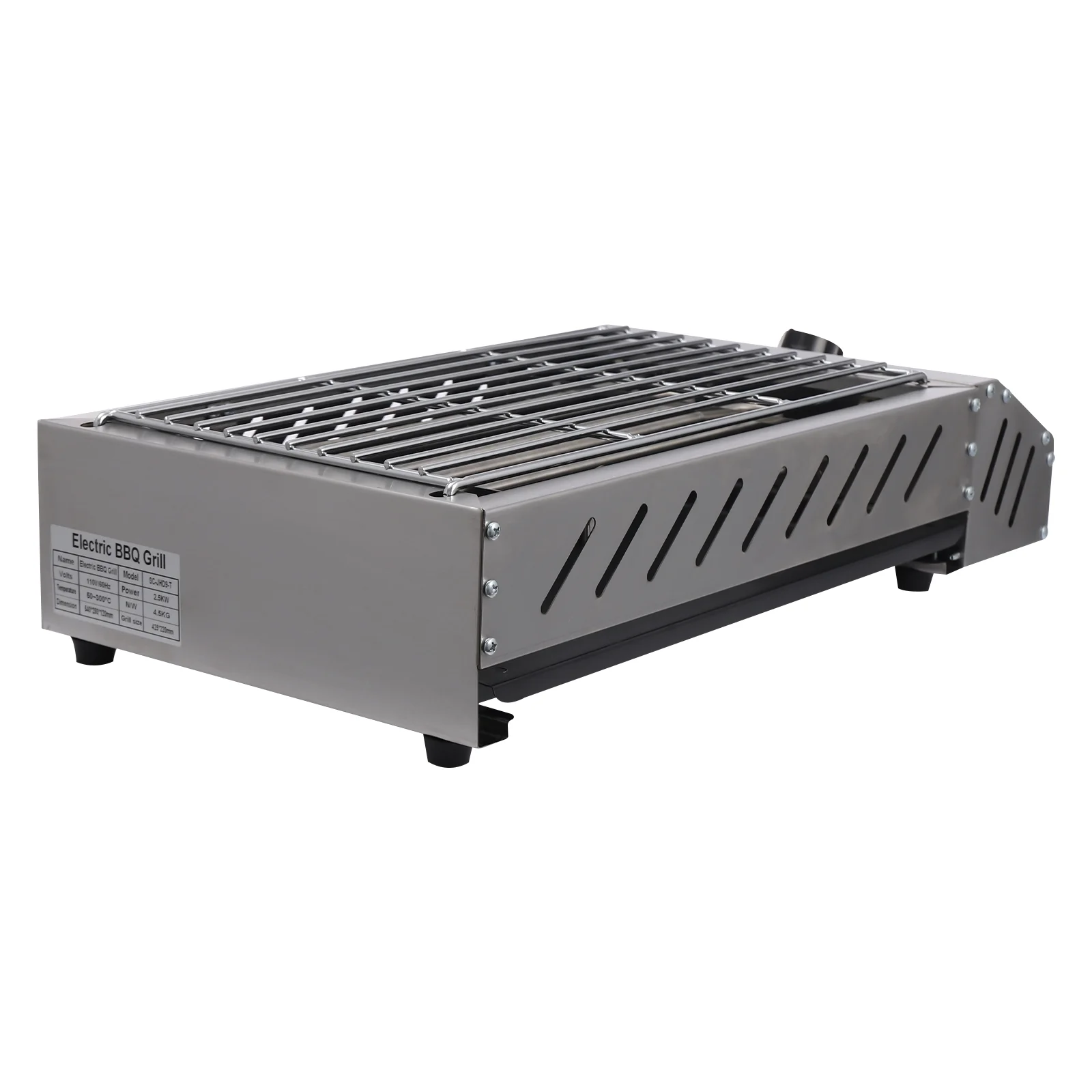 Compact Electric Griller with Adjustable Temperature, 122-572-F, Non-Stick Surface, Easy Cleaning, Perfect for Small Spaces & Countertops - Image 10