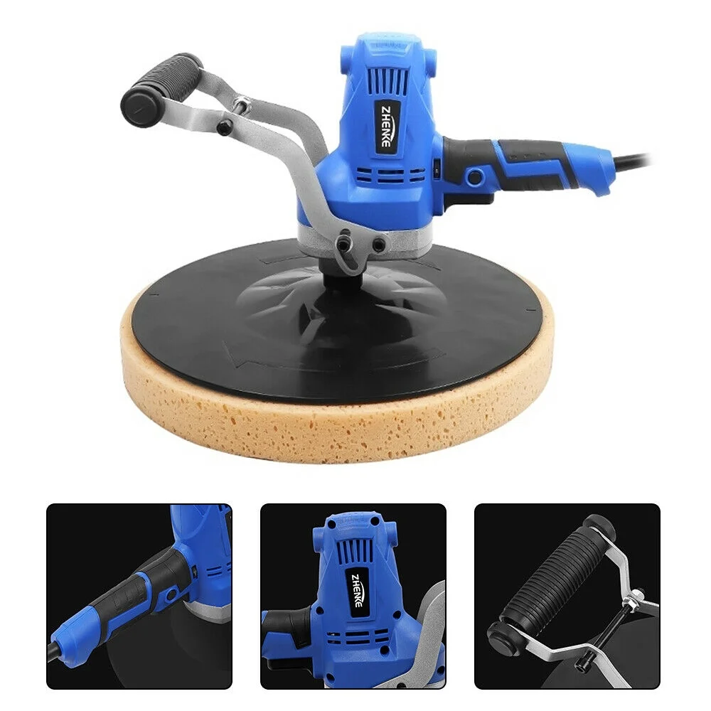 Fetcoi 850W Handheld Drywall Sander, Electric Wall Sander Smoothing Polishing Machine 1-4 Adjustable Speed for Concrete Cement Mortar (Blue) - Image 2