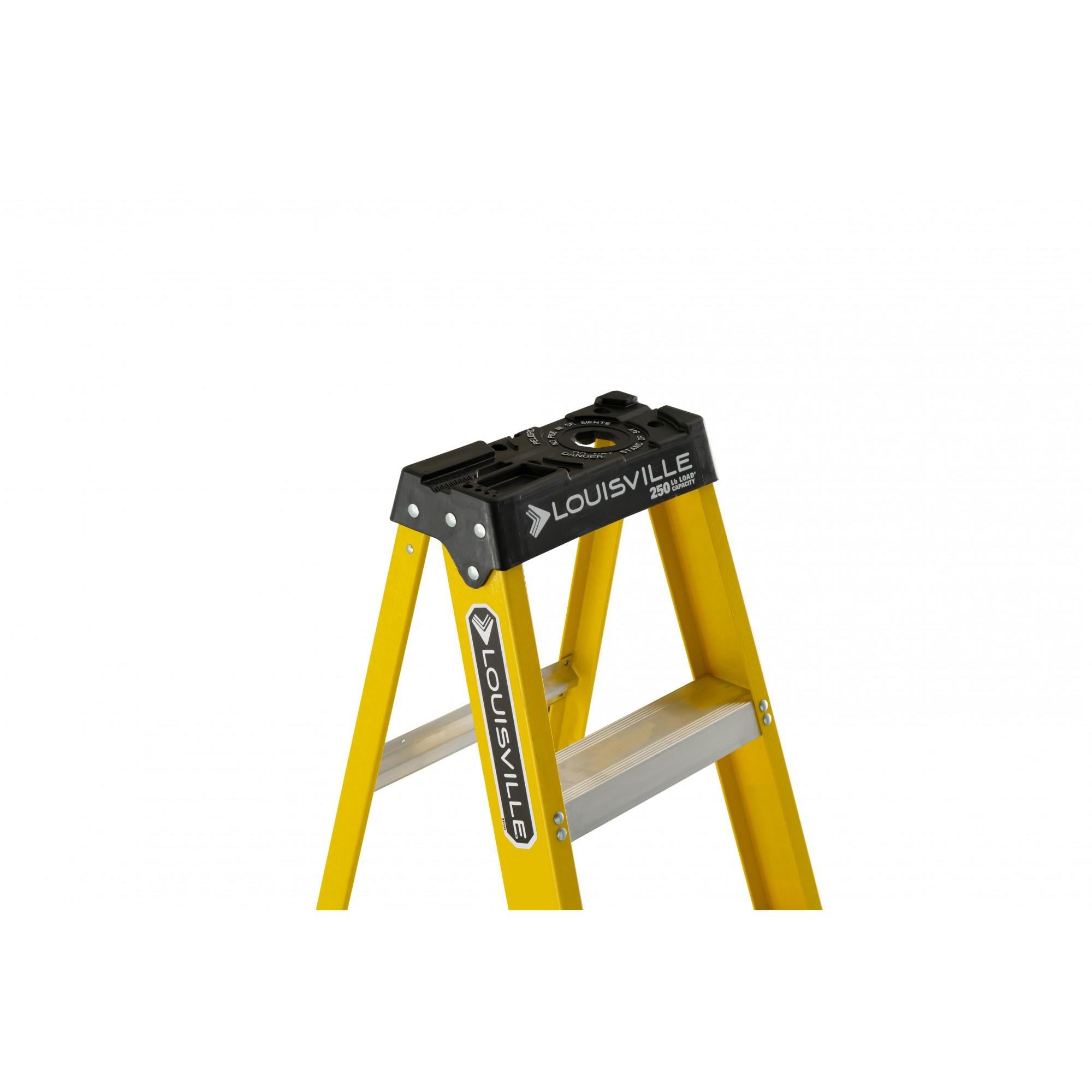 8' Fiberglass Step Ladder, 12' Reach, 250 lbs Load Capacity, W-3118-08 - Image 3