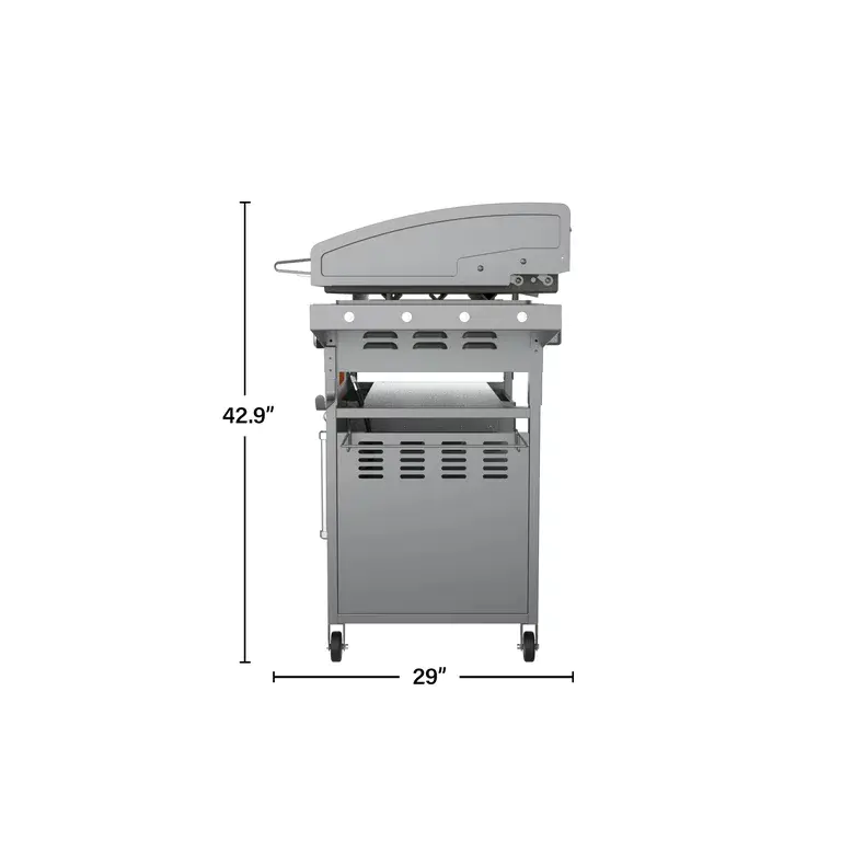 4-Burner 36" Griddle Cooking Station with Hood - Image 8