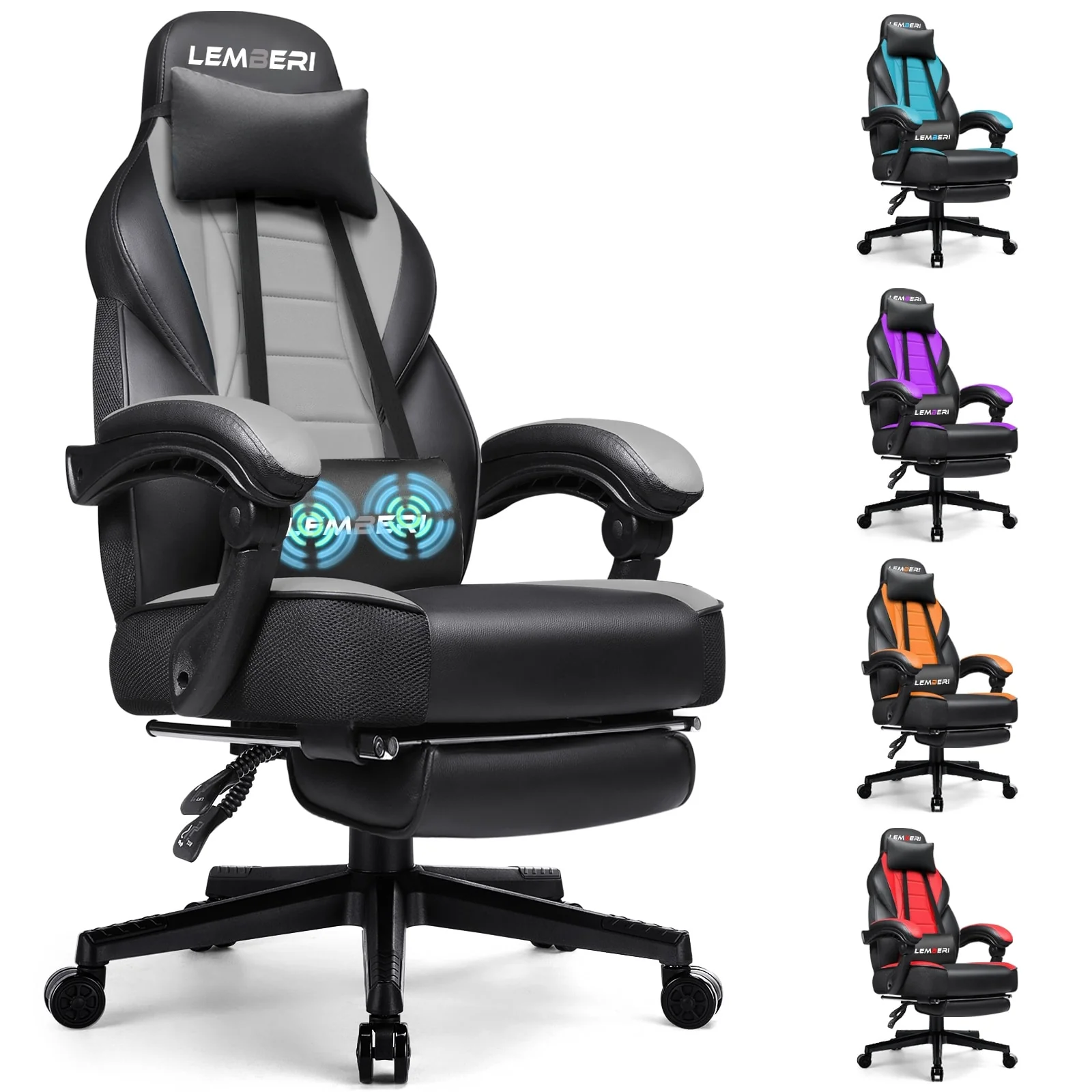 Racing Style Gaming Chair, 300 lbs Big and Tall High Back Computer Chair - Image 12