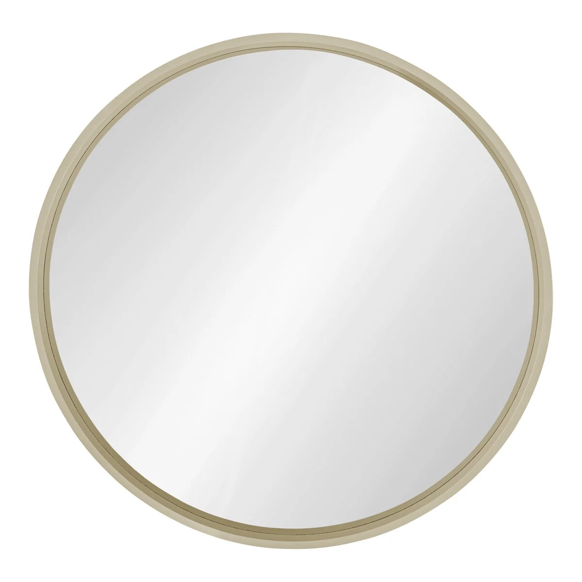 Round Wood Accent Wall Mirror, Modern Decorative Wooden Frame Mirror for Living Room, Bedroom and Entryway - Image 67
