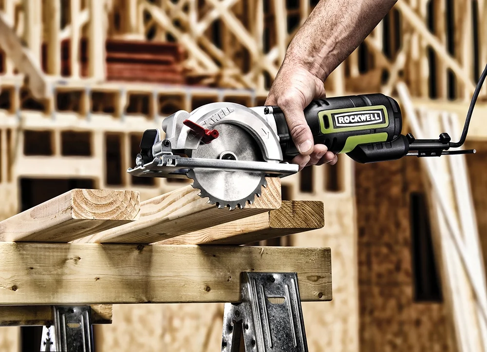 Rockwell RK3441K 4-1/2" 5 Amp Compact Corded Circular Saw Tool Kit, 3500 RPM - Image 10