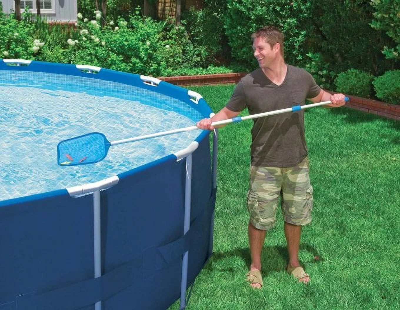 Intex Metal Frame Swimming Pool with Filter Pump and Pool Cleaning Kit (2 Pack) - Image 2
