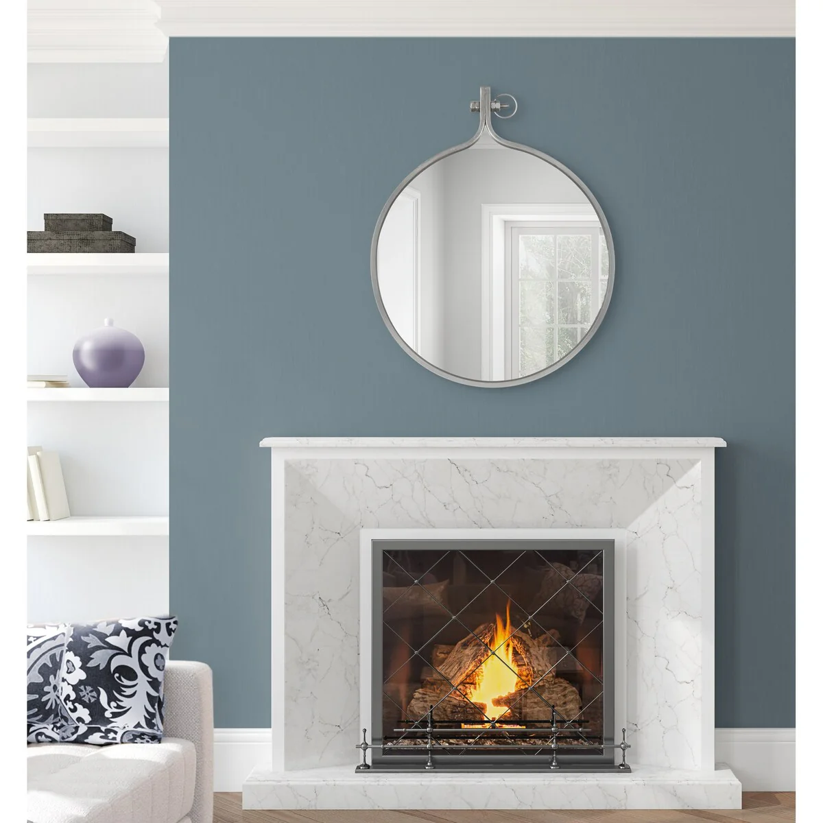 Modern Round Wall Mirror, Decorative Circular Accent Mirror for Living Room, Bedroom and Entryway - Image 16