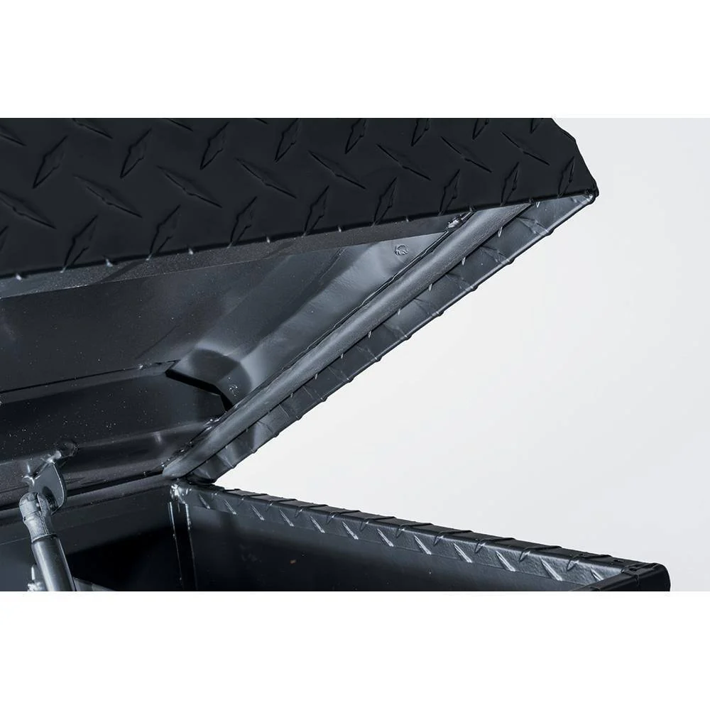 61.86 Matte Black Aluminum Low Profile Truck Tool Box for Mid-Size Trucks - Image 3