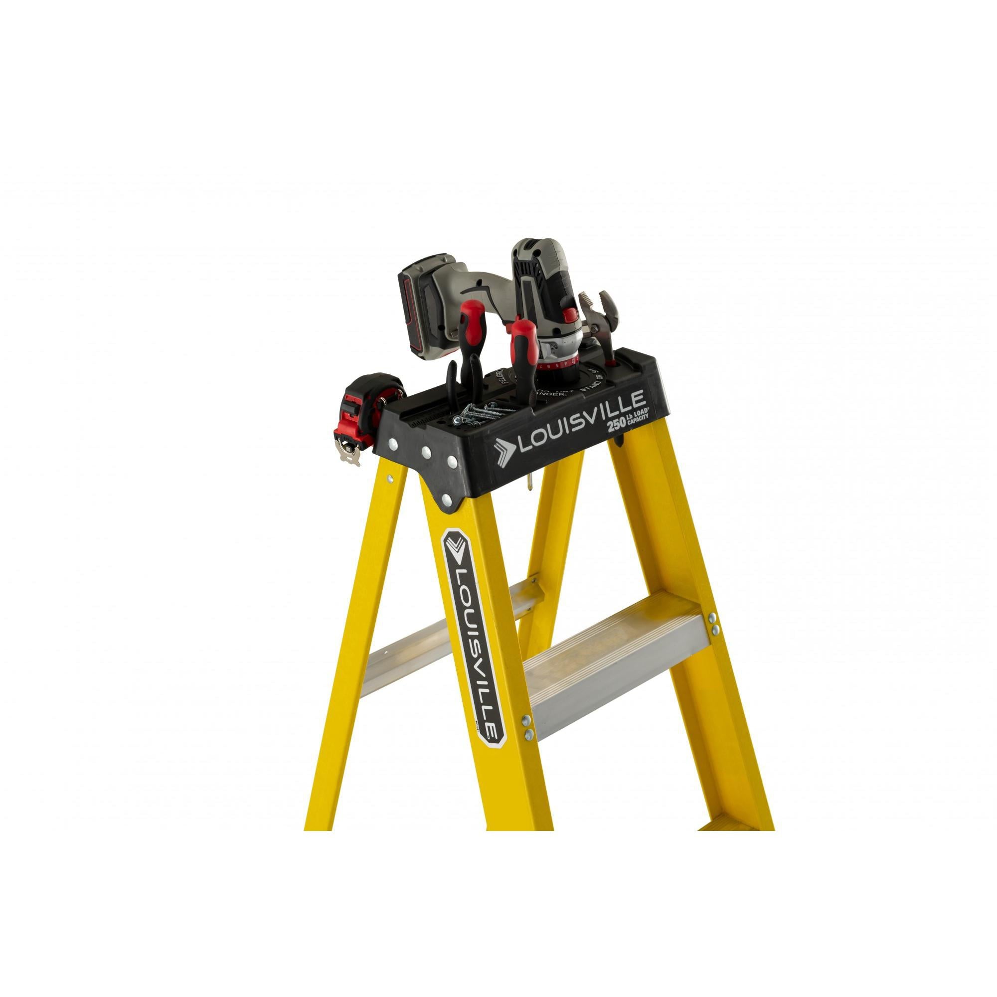 8' Fiberglass Step Ladder, 12' Reach, 250 lbs Load Capacity, W-3118-08 - Image 5