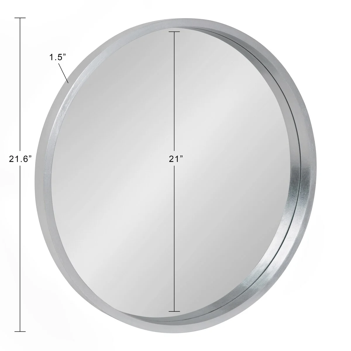Round Wood Accent Wall Mirror, Modern Decorative Wooden Frame Mirror for Living Room, Bedroom and Entryway - Image 81