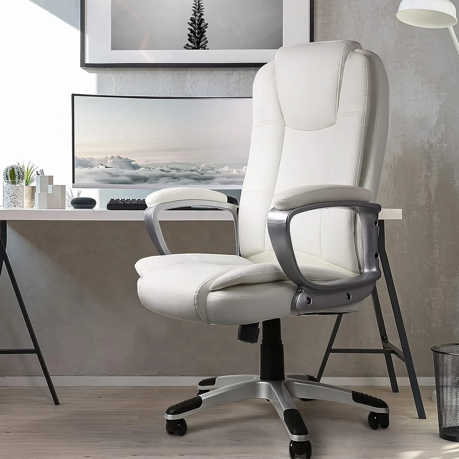 Big and Tall Executive Office Chair, High Back Ergonomic Leather Chair, 400 lb Capacity - Image 17