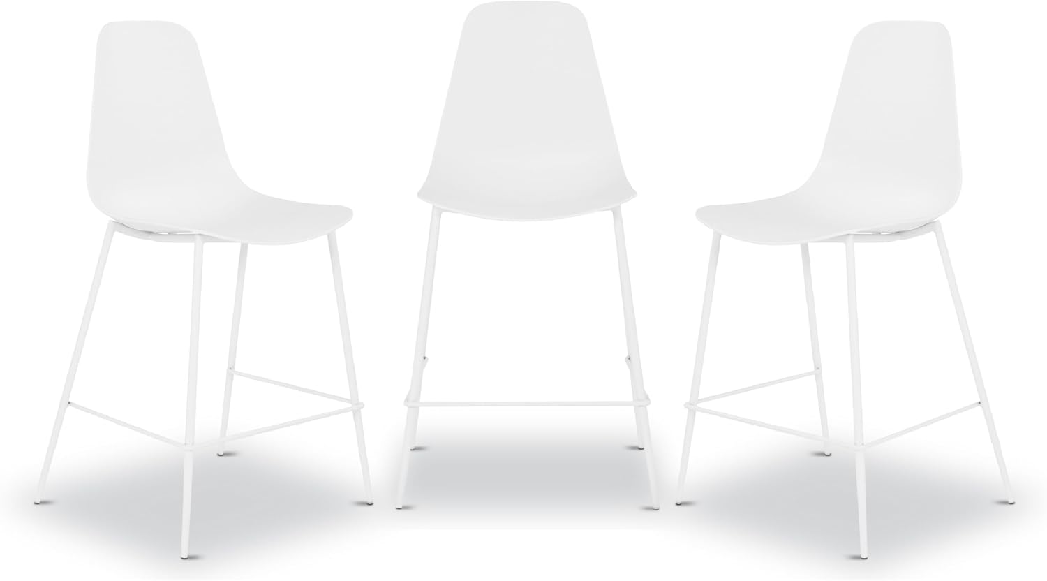 Isla Modern Kitchen Chairs Set of 4, Plastic Dining Chair with Metal Legs, Quick Assembly Simple Cafe Chairs Plastic for Indoor or Outdoor, Ocean Teal - Image 11