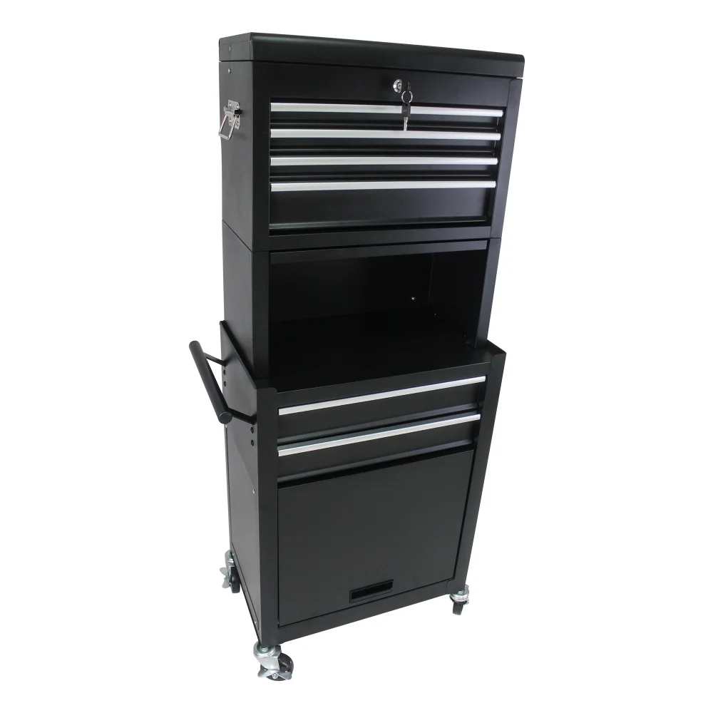6 Drawers Rolling Tool Chest Cabinet,High Capacity Tool Storage Cabinet ,Rolling Tool Box with Wheels and Locking System,Portable Tool Organizer for Garage Warehouse Workshop - Image 8