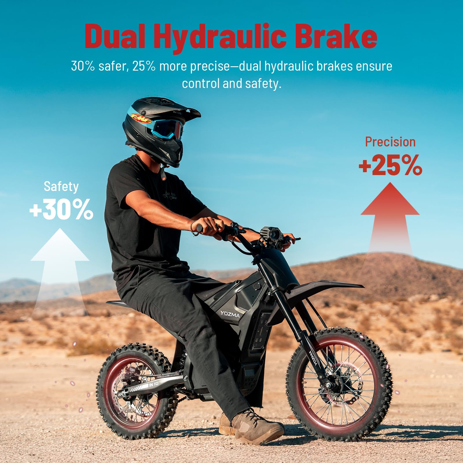 IN10 Electric Dirt Bike, 40MPH 2600W Off Road Electric Motorcycle - Image 5