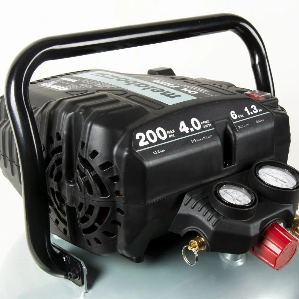 Metabo HPT Air Compressor, THE TANK, Portable Pancake Air Compressor 200 PSI, 6 Gallon Tank, Versatile for Use with Framing, Siding, Finish, Brad or Roofing Nailers, EC914S - Image 7