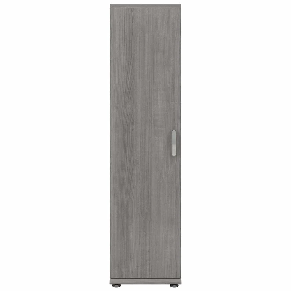 Universal Tall Narrow Storage Cabinet in Platinum Gray - Engineered Wood - Image 11