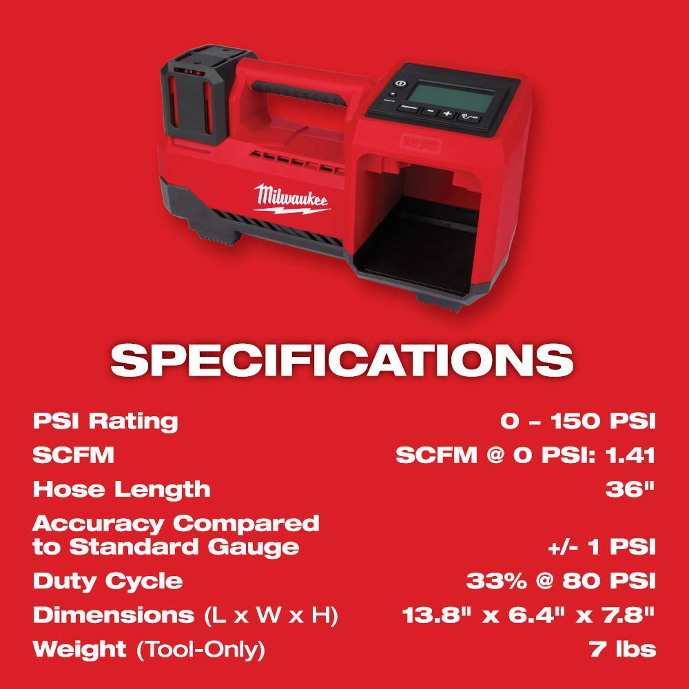 2848-20 18-Volt Lithium-Ion Cordless Inflator (Tool-Only) - Image 18