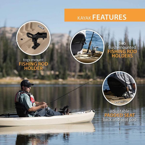 90806 100 Fishing Kayak C 2 Pack (Paddles Included) - Image 8