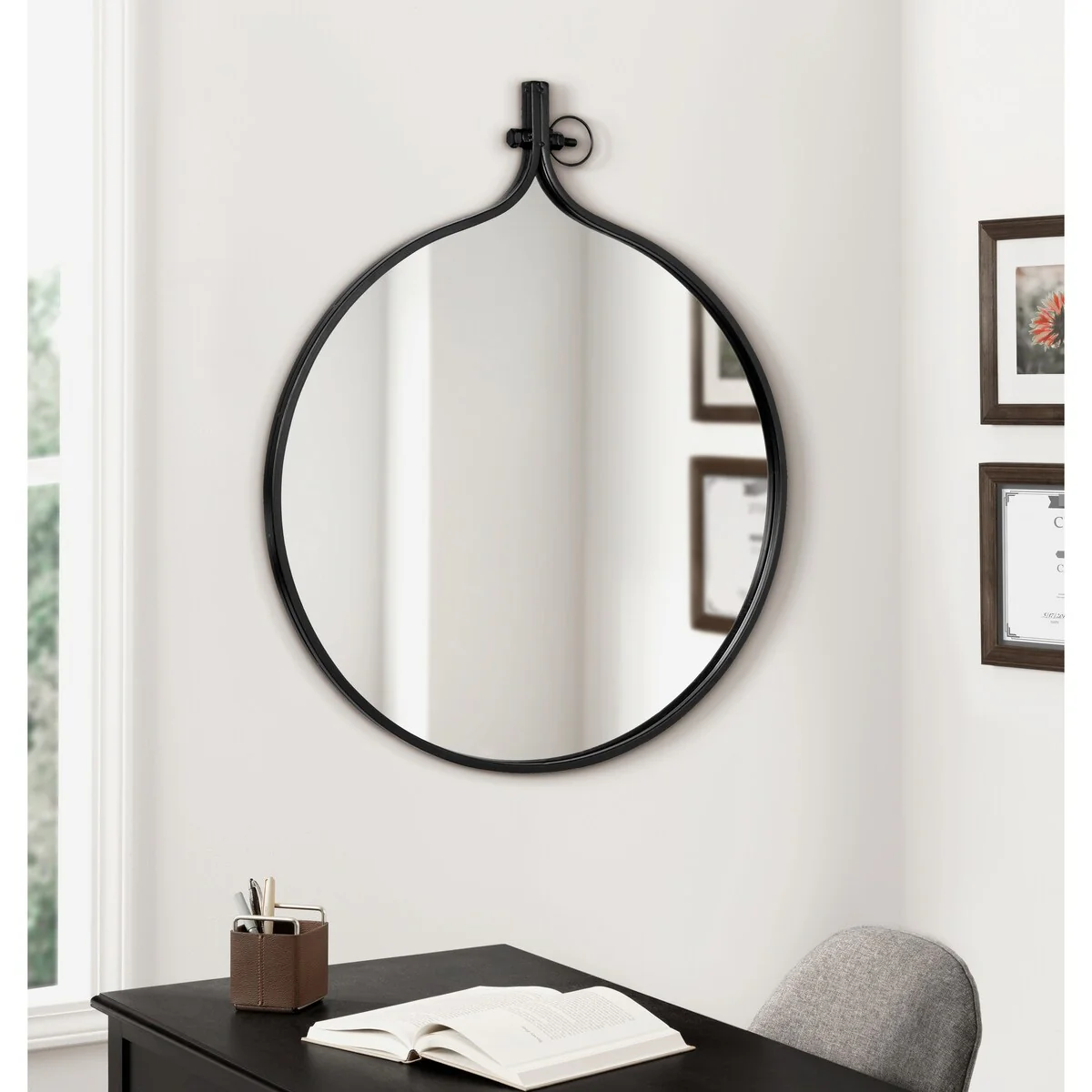 Modern Round Wall Mirror, Decorative Circular Accent Mirror for Living Room, Bedroom and Entryway - Image 34