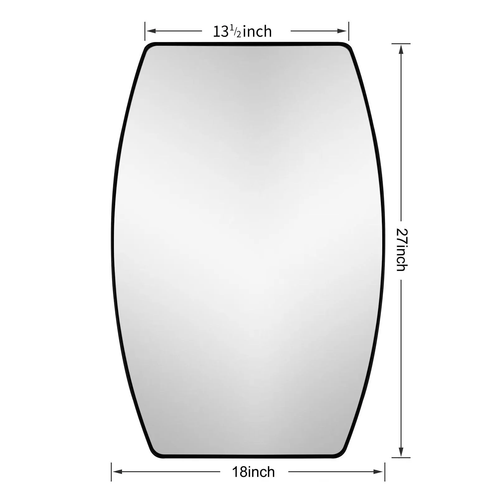 Modern Oblong Metal Wall Mirror, Decorative Elongated Hanging Mirror for Living Room, Bedroom and Entryway - Image 18