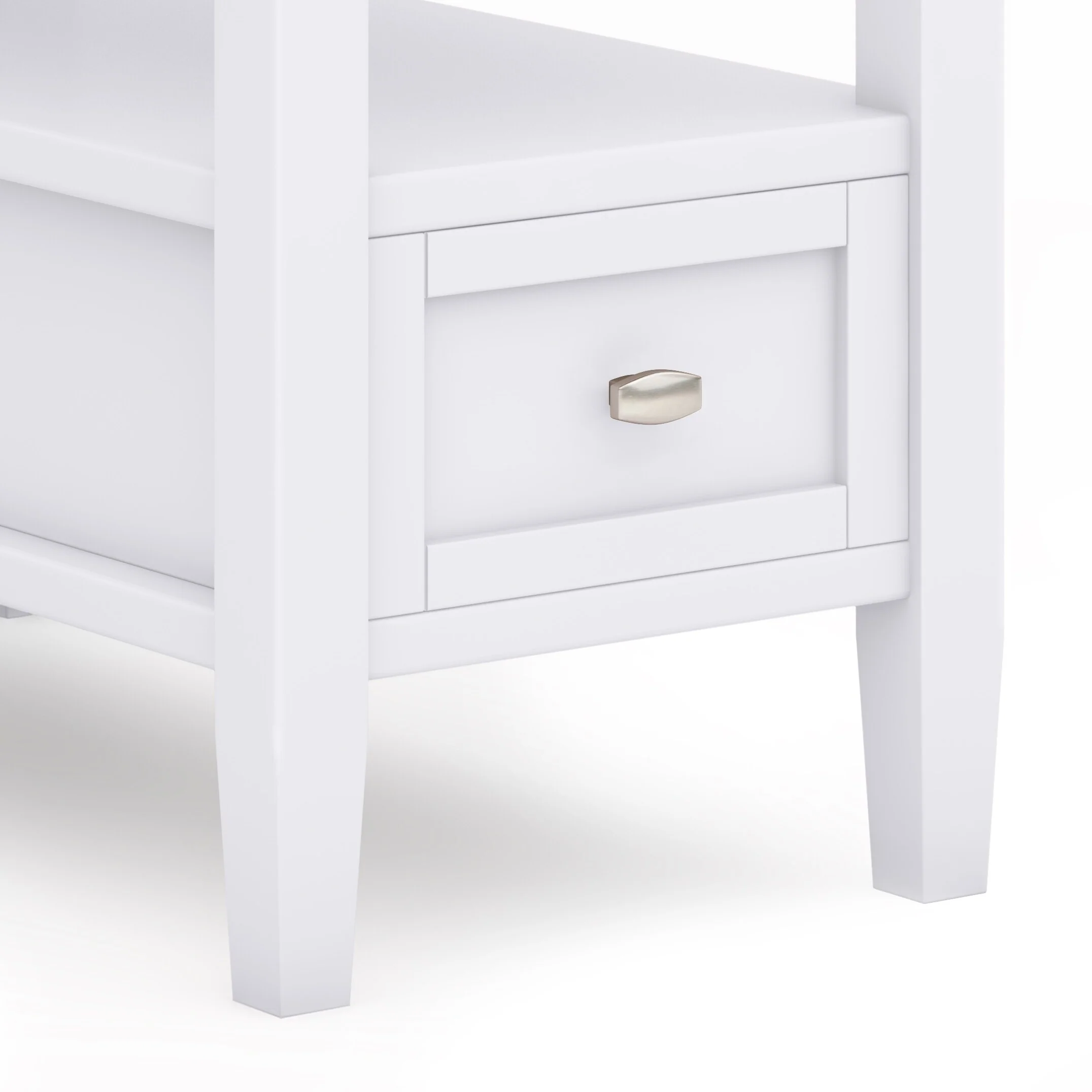 14" Wide Solid Wood Narrow Side Table, Rectangle Transitional Style Accent Table - Image 21