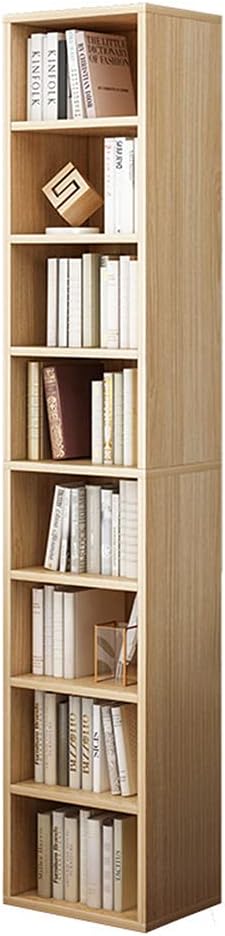 Small Narrow Corner Bookcase - 71" Tall Gap Storage Cabinet, White - Image 3