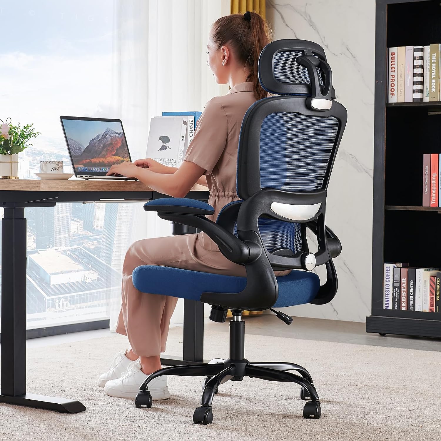 Office Chair Ergonomic Desk Chair - Gaming Chair with Lumbar Support - Image 42
