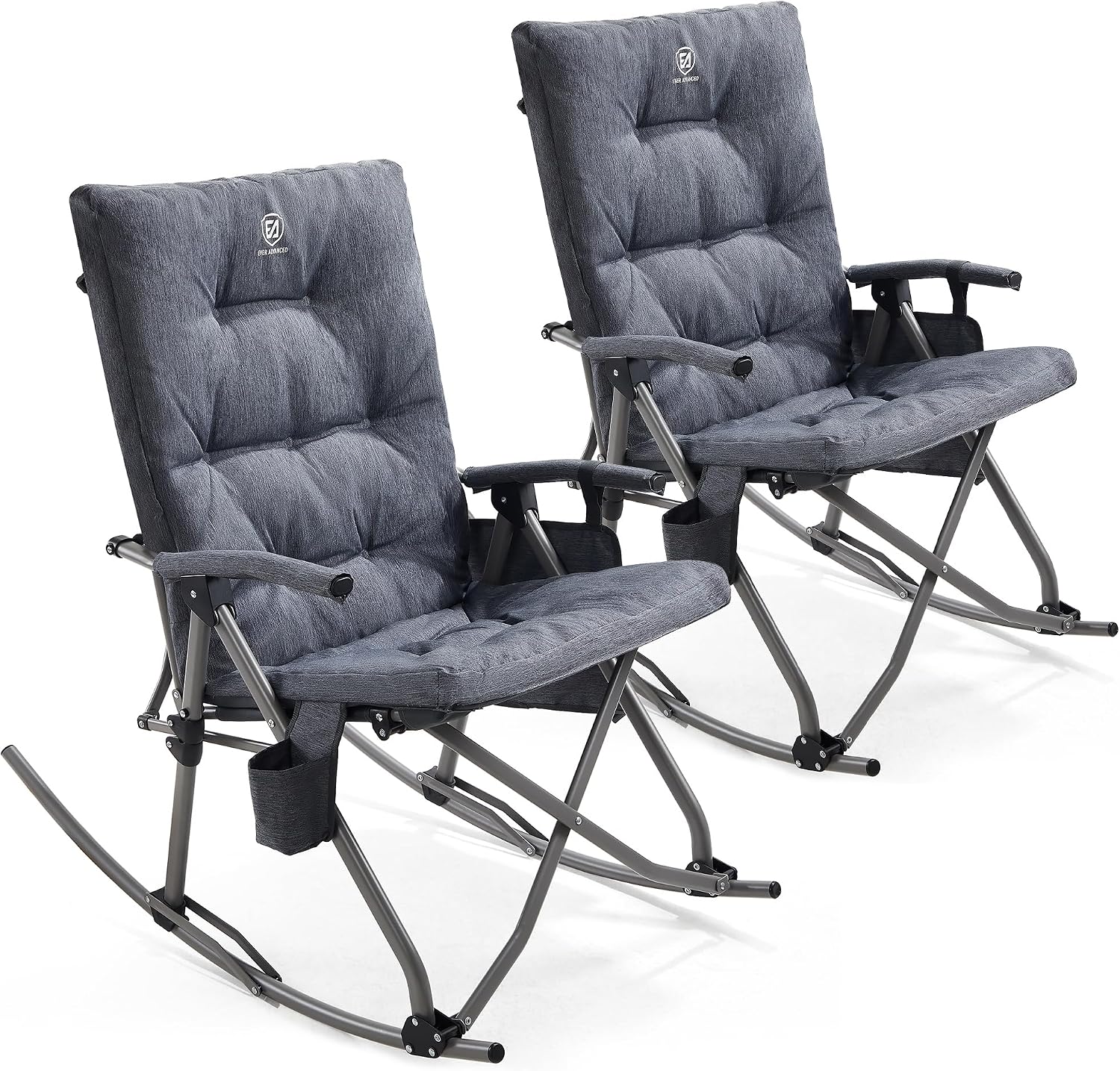 Oversized Folding Rocking Camping Chair, Padded - Image 6