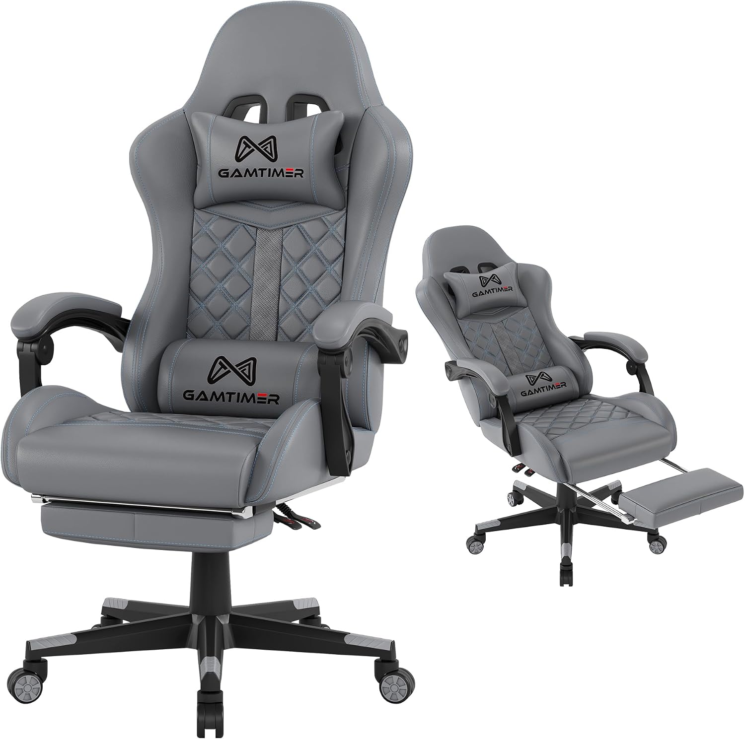 Gaming Chair, 400 LB Weight Capacity,with Pocket Spring Cushion - Image 2