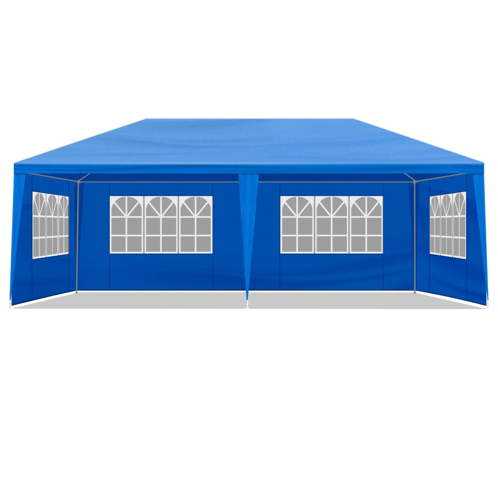 10'x20' Outdoor Party Tent with 6 Removable Sidewalls, Waterproof Canopy Patio Wedding Gazebo, Blue - Image 3