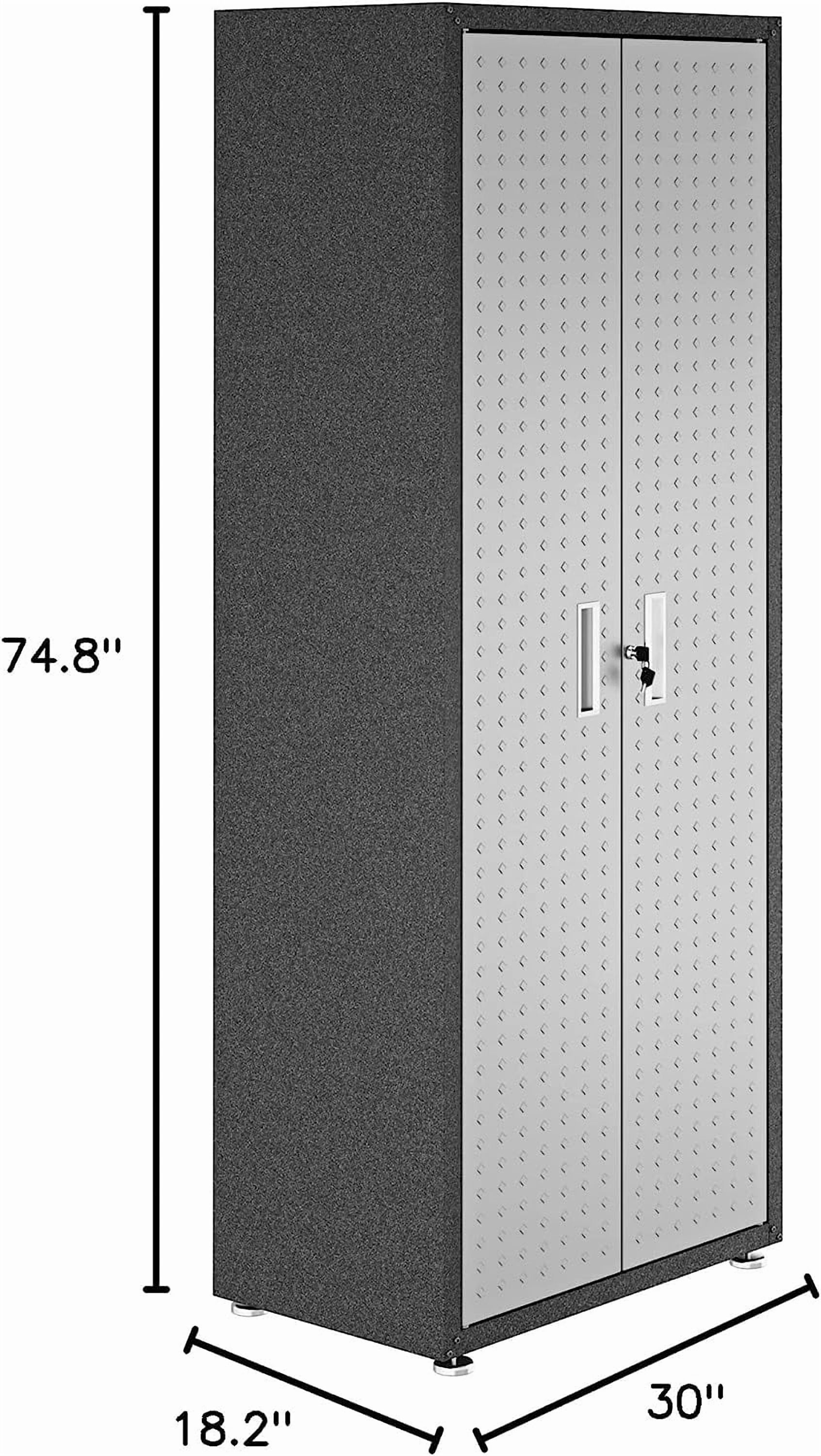 Manhattan Comfort Fortress Standing Cabinet Storage, Black/Gray - Image 3