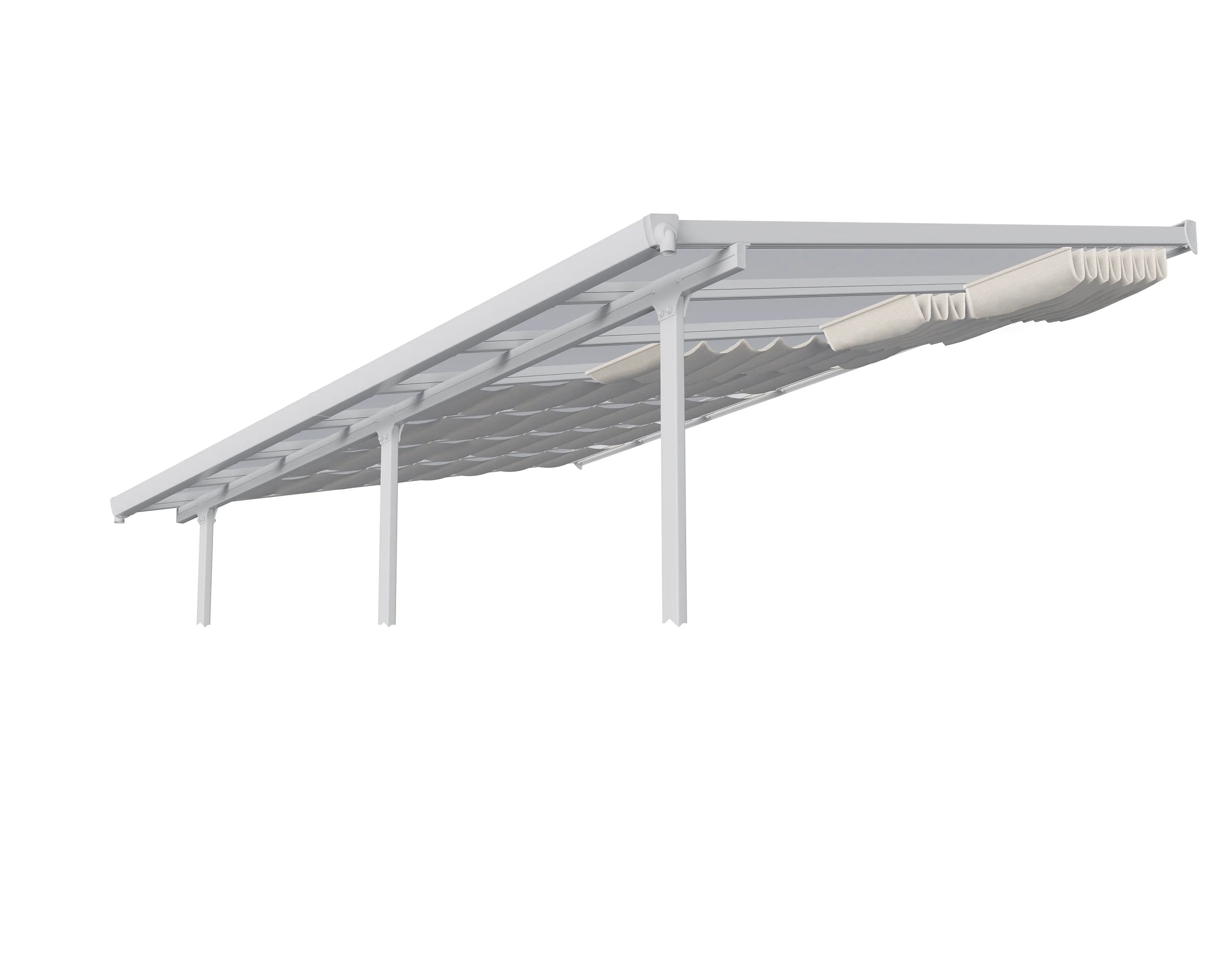 Palram - Canopia Patio Cover Blinds 10' x 10' - White for Feria 10', Olympia, Sierra 10' and Sanremo 10' - Image 18