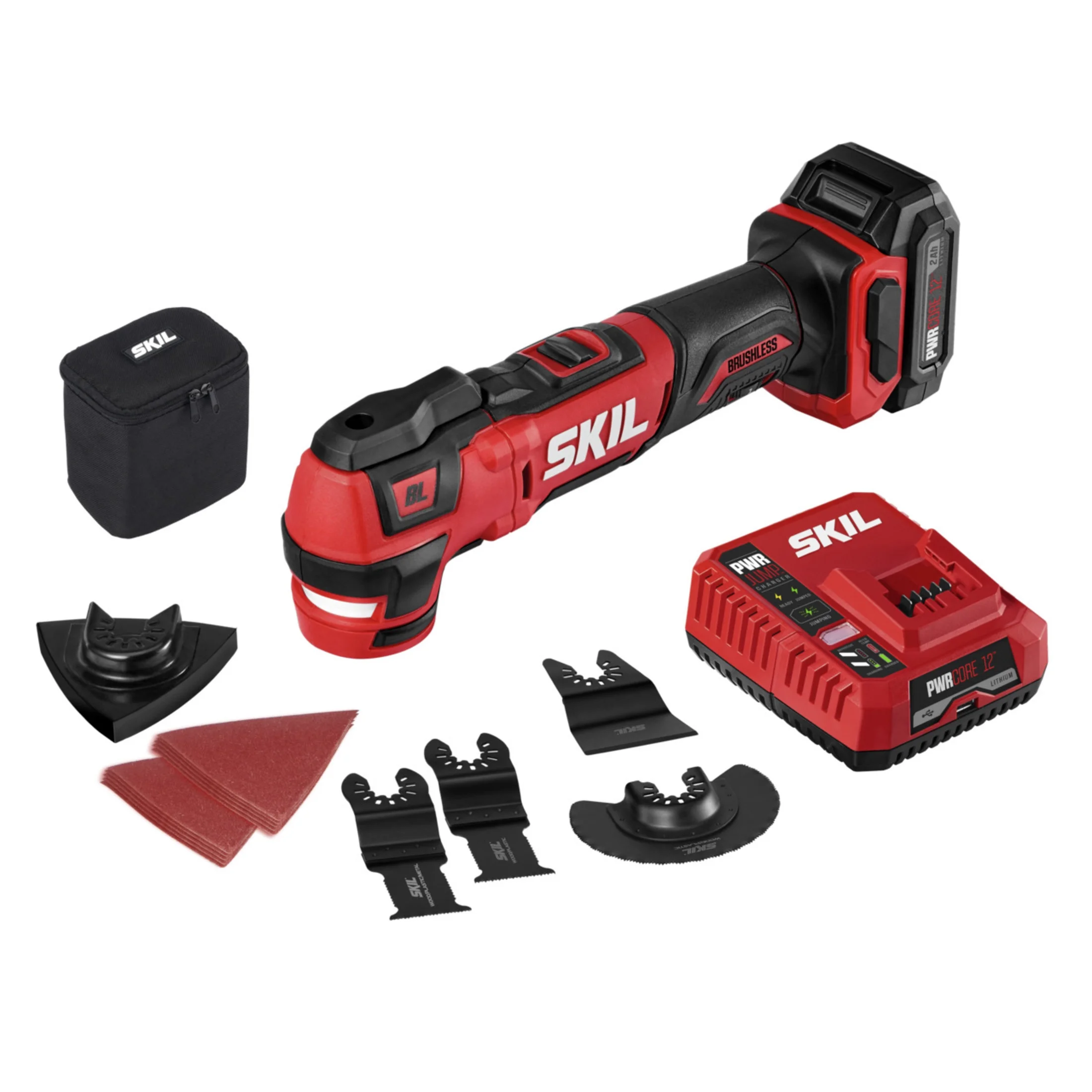 SKIL Brushless 12V Cordless Drill Driver, Circular Saw, and Oscillating Multi Tool Kit - Image 3