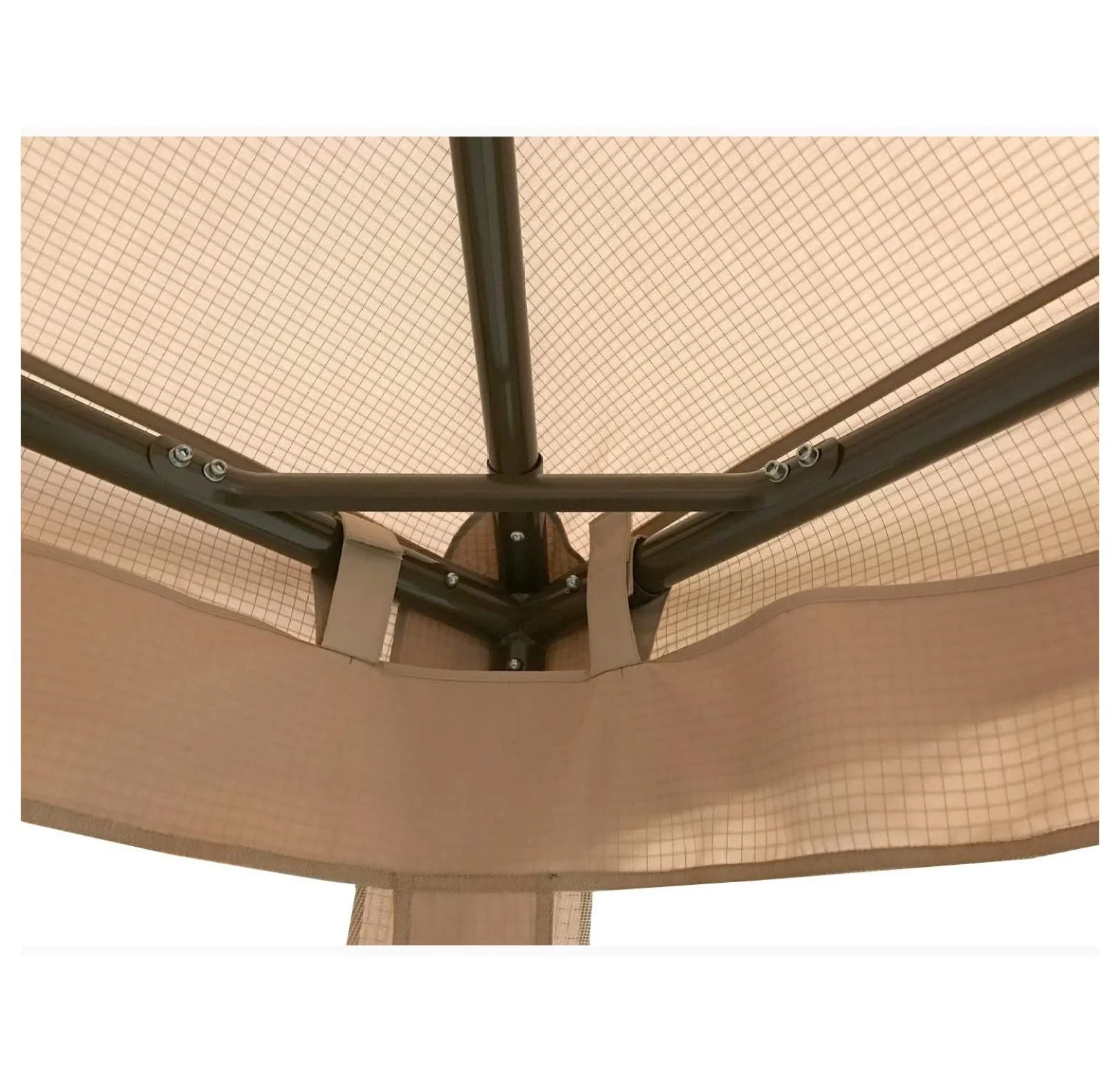 ABBA Patio 10x10 Gazebo Replacement Canopy - RipLock 500 Top Cover - Beige - Image 6