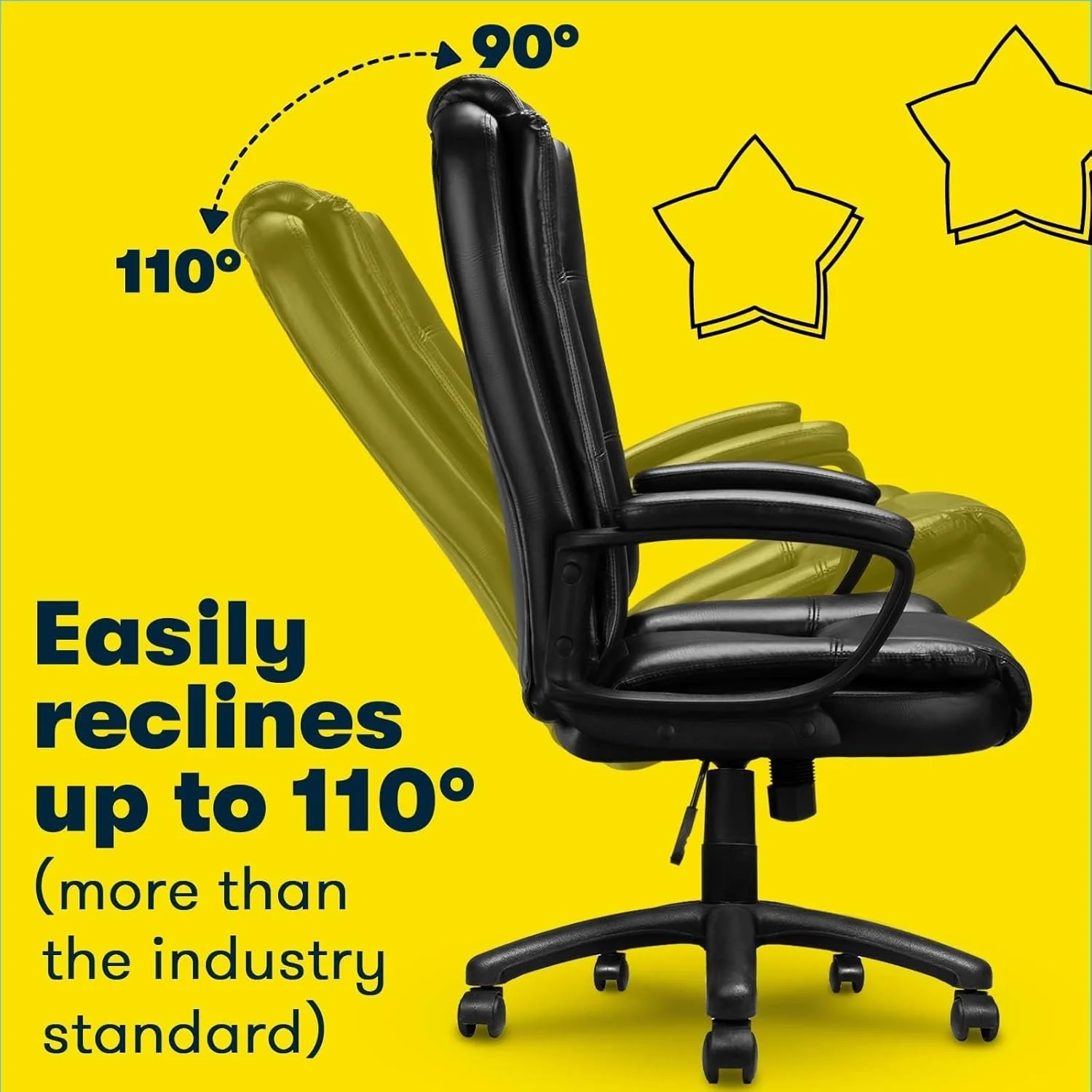 Big and Tall Executive Office Chair, High Back Ergonomic Leather Chair, 400 lb Capacity - Image 33