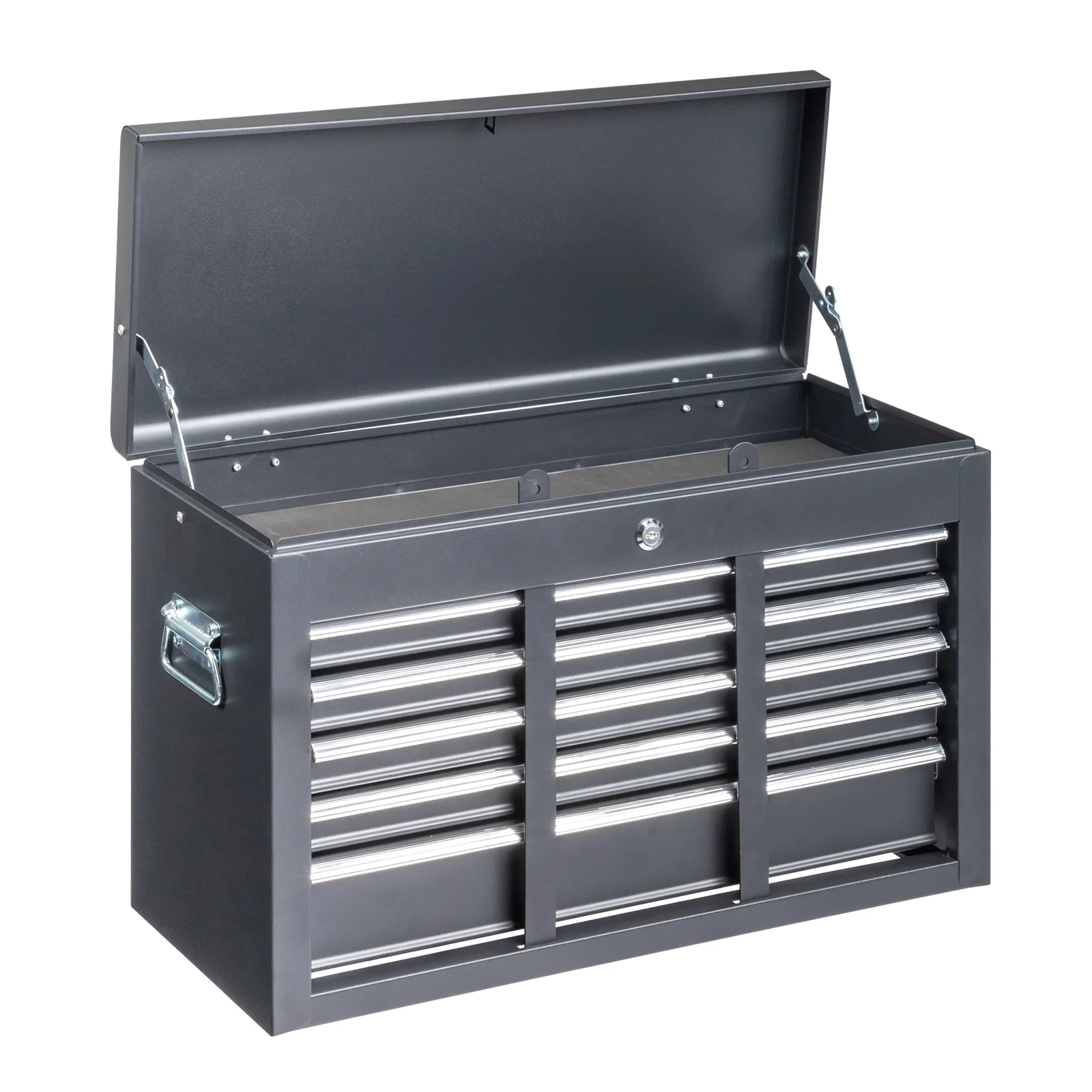 IVV Tool Storage Box Chest with 5 Drawers Steel Repair Tool Box with Lock and Key, Black - Image 5