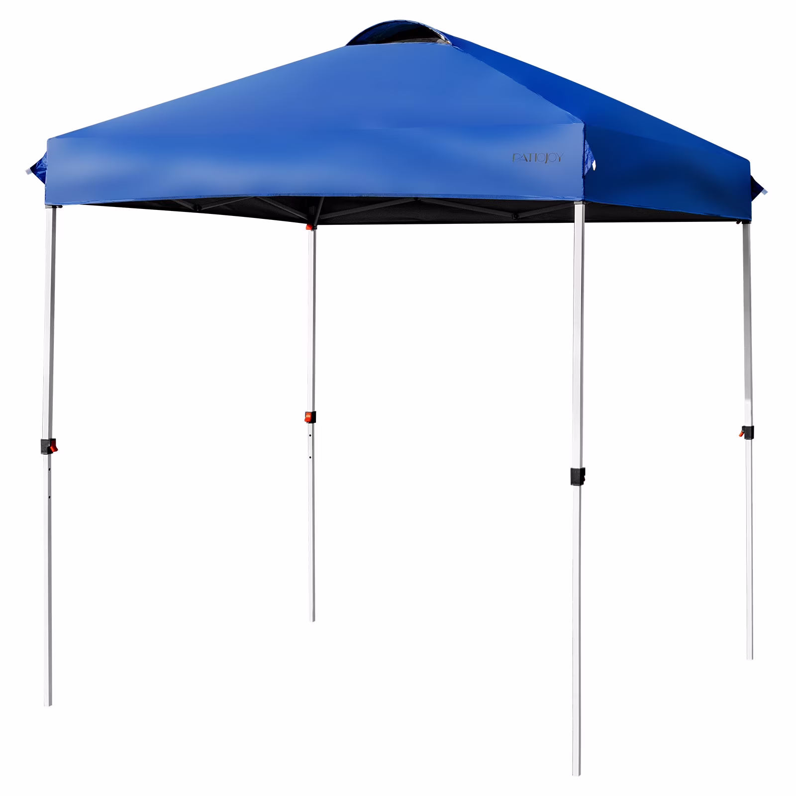 Patiojoy 6.6-?x 6.6-?Pop-up Canopy Tent Outdoor Camping Sun Shelter w/ Portable Roller Bag & 4 Weight Bags Blue