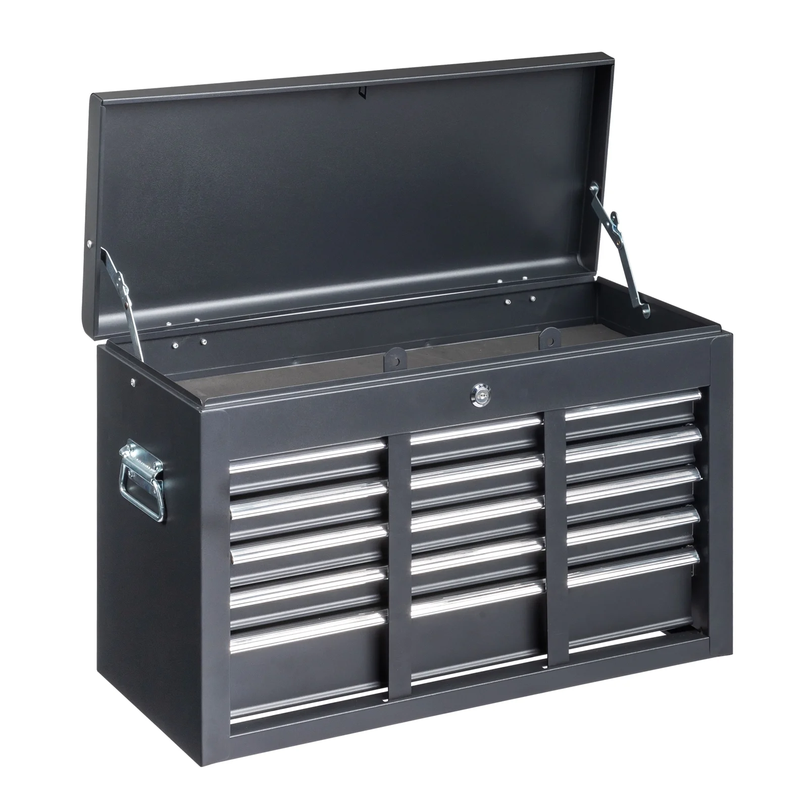 Ktaxon Tool Box, Portable 5 Drawer Steel Toolbox with Top Storage Tray & Carrying Handle, for Garage Trunk Household, Black - Image 18