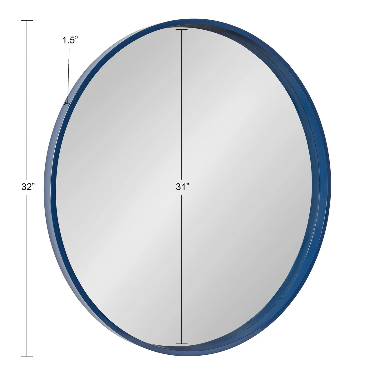 Round Wood Accent Wall Mirror, Modern Decorative Wooden Frame Mirror for Living Room, Bedroom and Entryway - Image 62