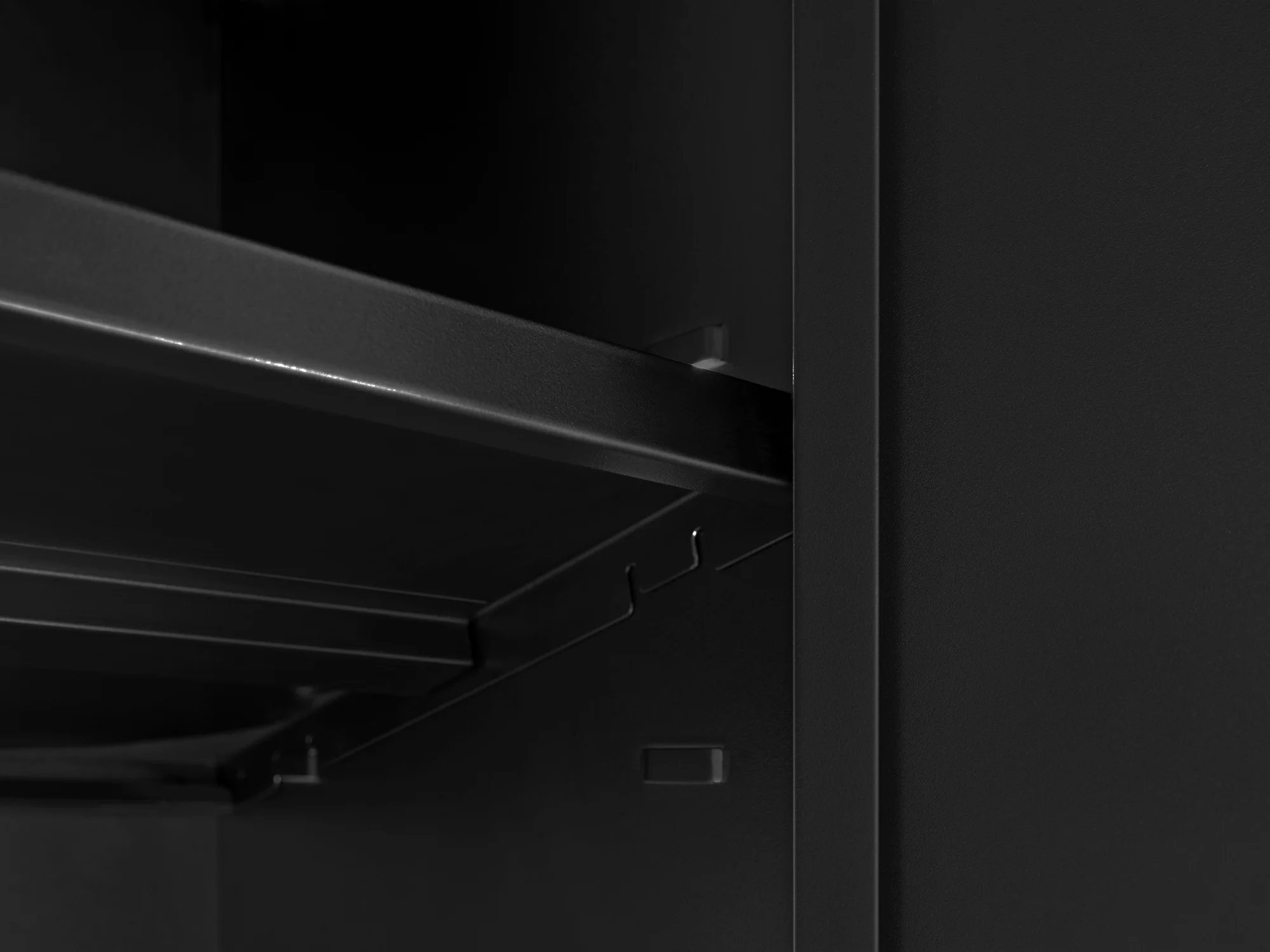 NEWAGE PRODUCTS INC. Bold Steel 7-Piece Garage Storage Cabinet Set Black with Bamboo Worktop - Image 8