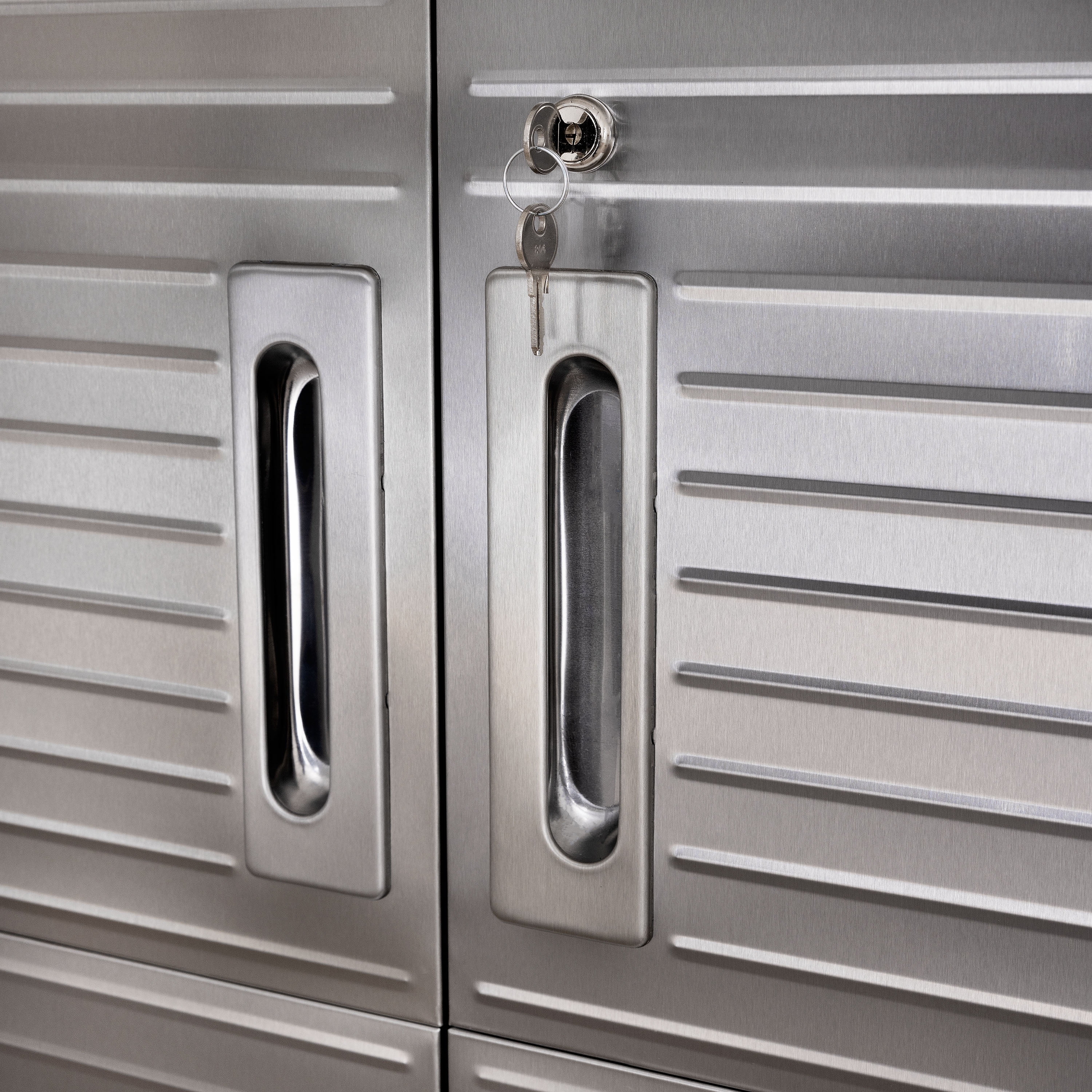 Seville Classics UltraHD? Heavy Steel Lockable Organizer Locker Storage Cabinet, 48" W x 24" D, Red - Image 15