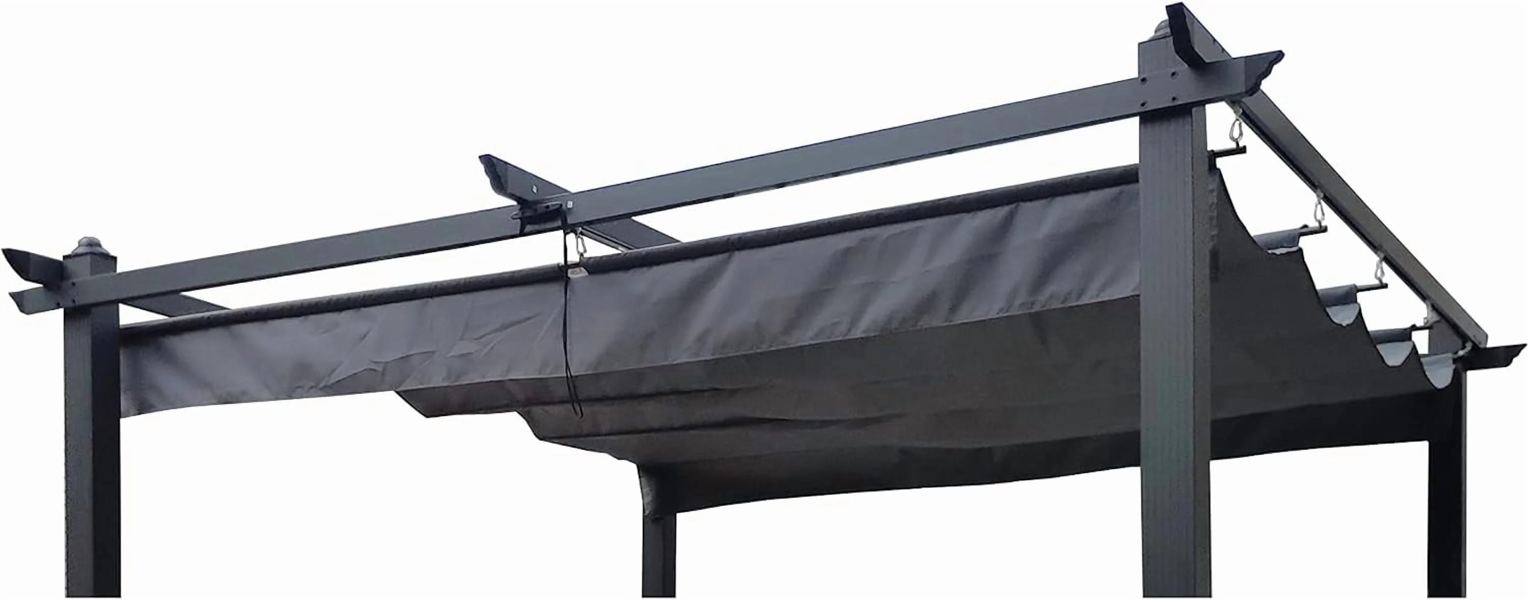 Outdoor Patio Pergola Replacement Canopy Top Cover Gazebo Replacement Shade Cover (Gray-for 13x10 Ft Pergola Frame) - Image 9