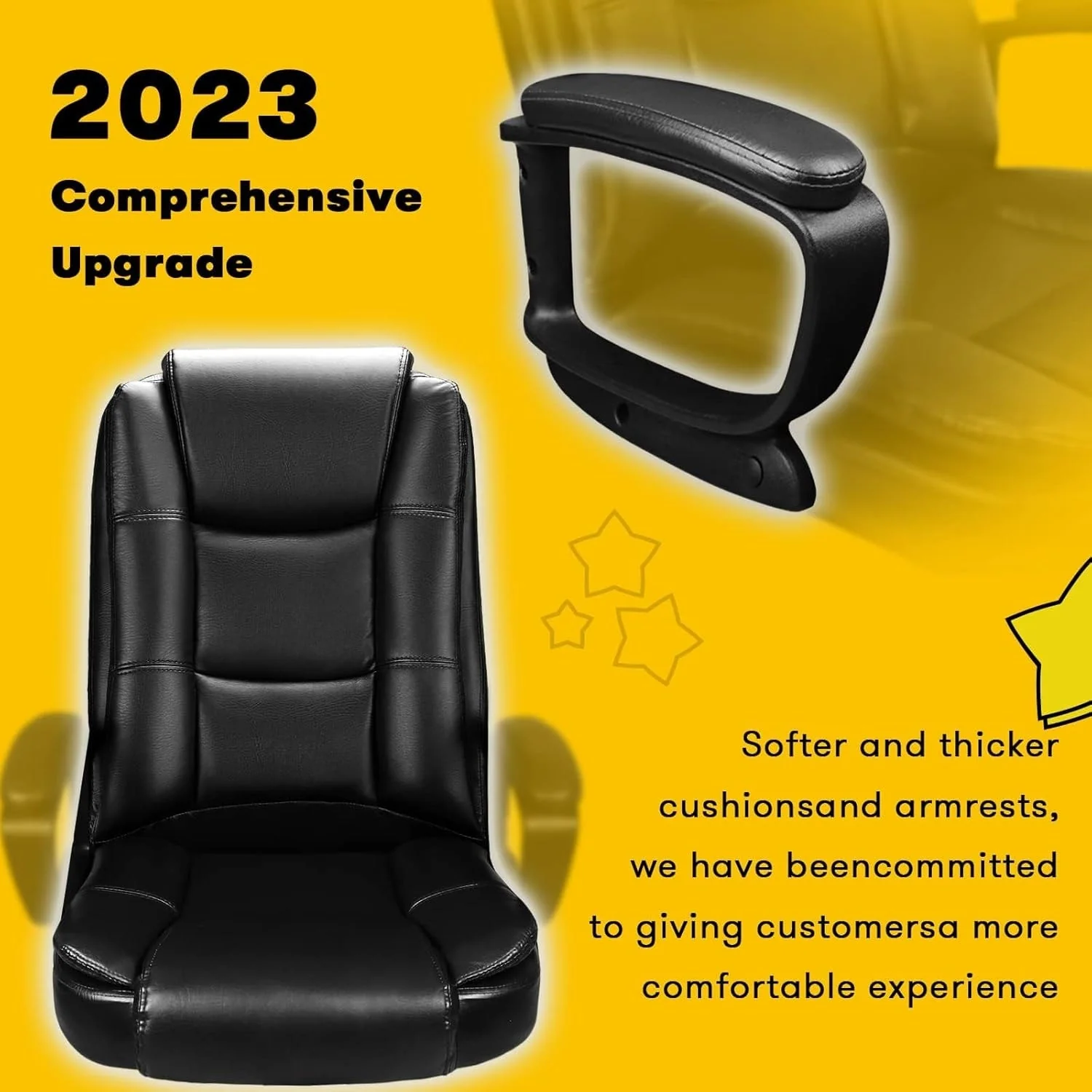 Big and Tall Executive Office Chair, High Back Ergonomic Leather Chair, 400 lb Capacity - Image 31