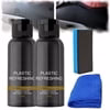 Car Cleaning Kit Plastic Revitalizing Coating Agent, Nano Plastic Refreshing Coating, Plastic Parts Refurbish Agent for Car - Car Care Tools with Sponge and Towel (30ml*2pcs) - Image 8